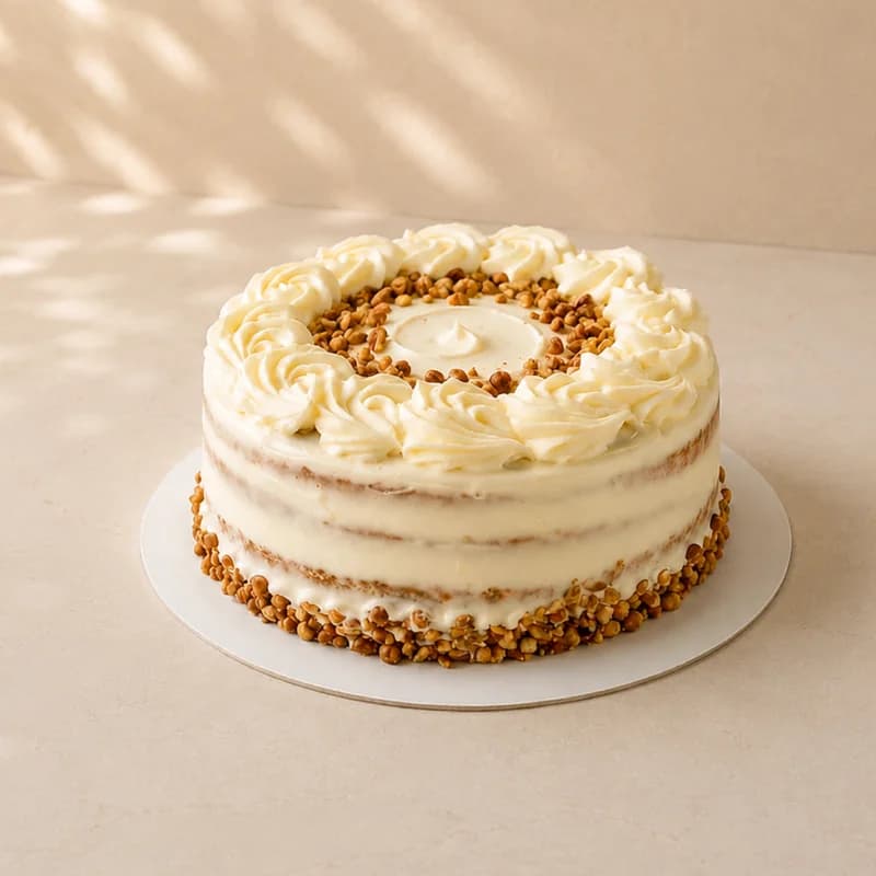 Pastel Premium de Zanahoria Real 7"