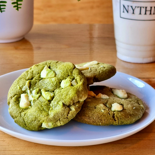 Galletas de Matcha y Chocolate Blanco